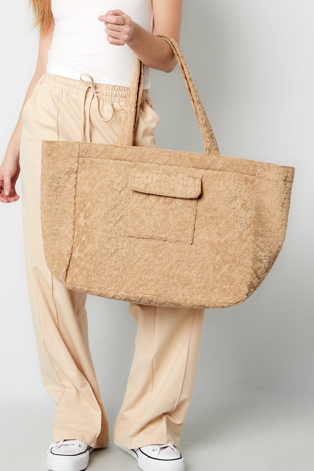 Grote flower girl tas