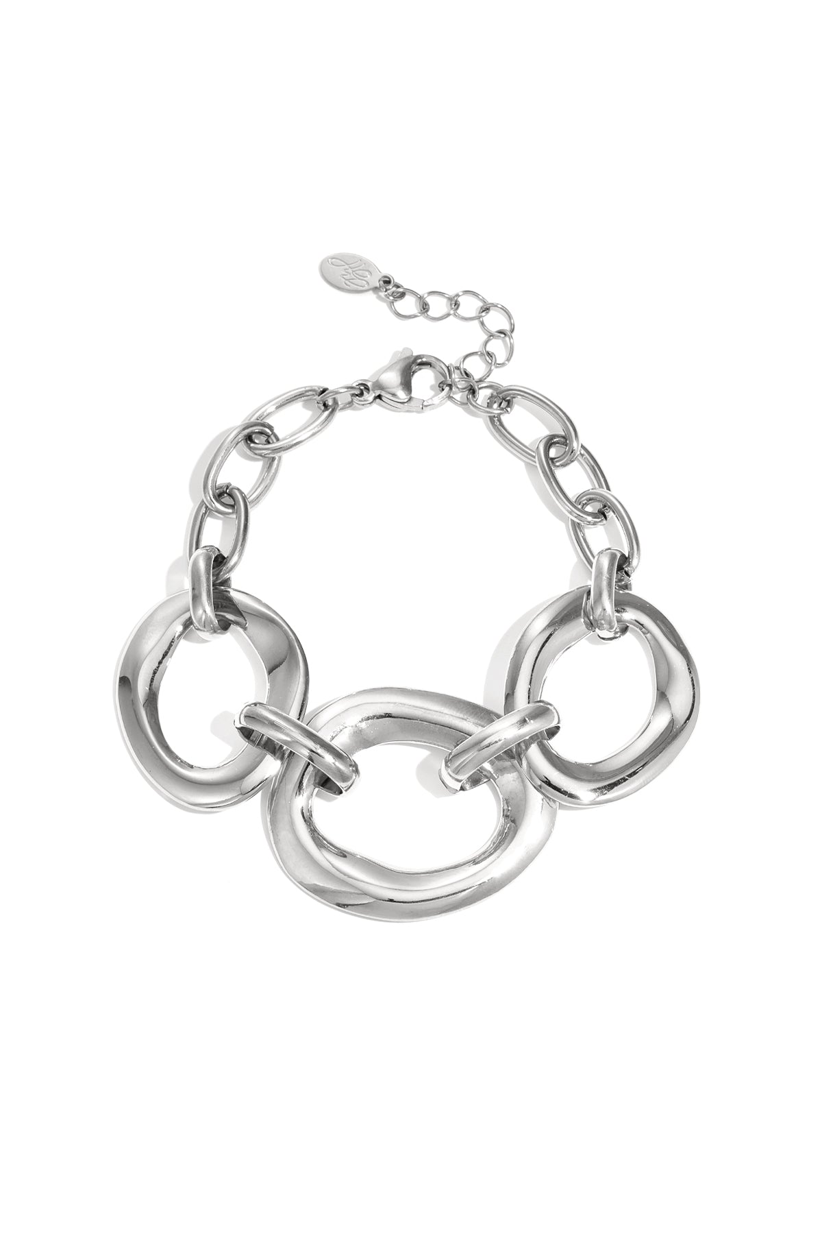 Armband met ronde statement stukken