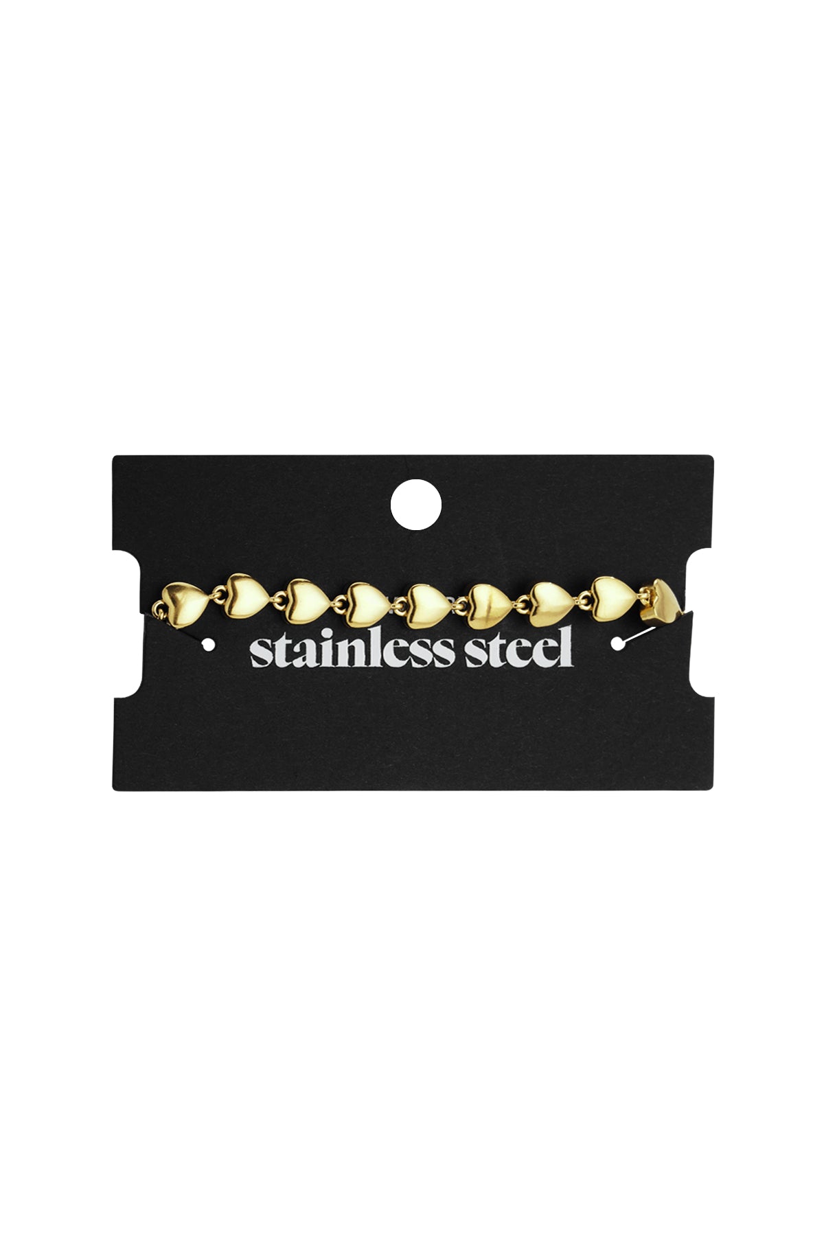 Roestvrijstalen kettingarmbanden Hart Simple Daily Simple Series Damessieraden