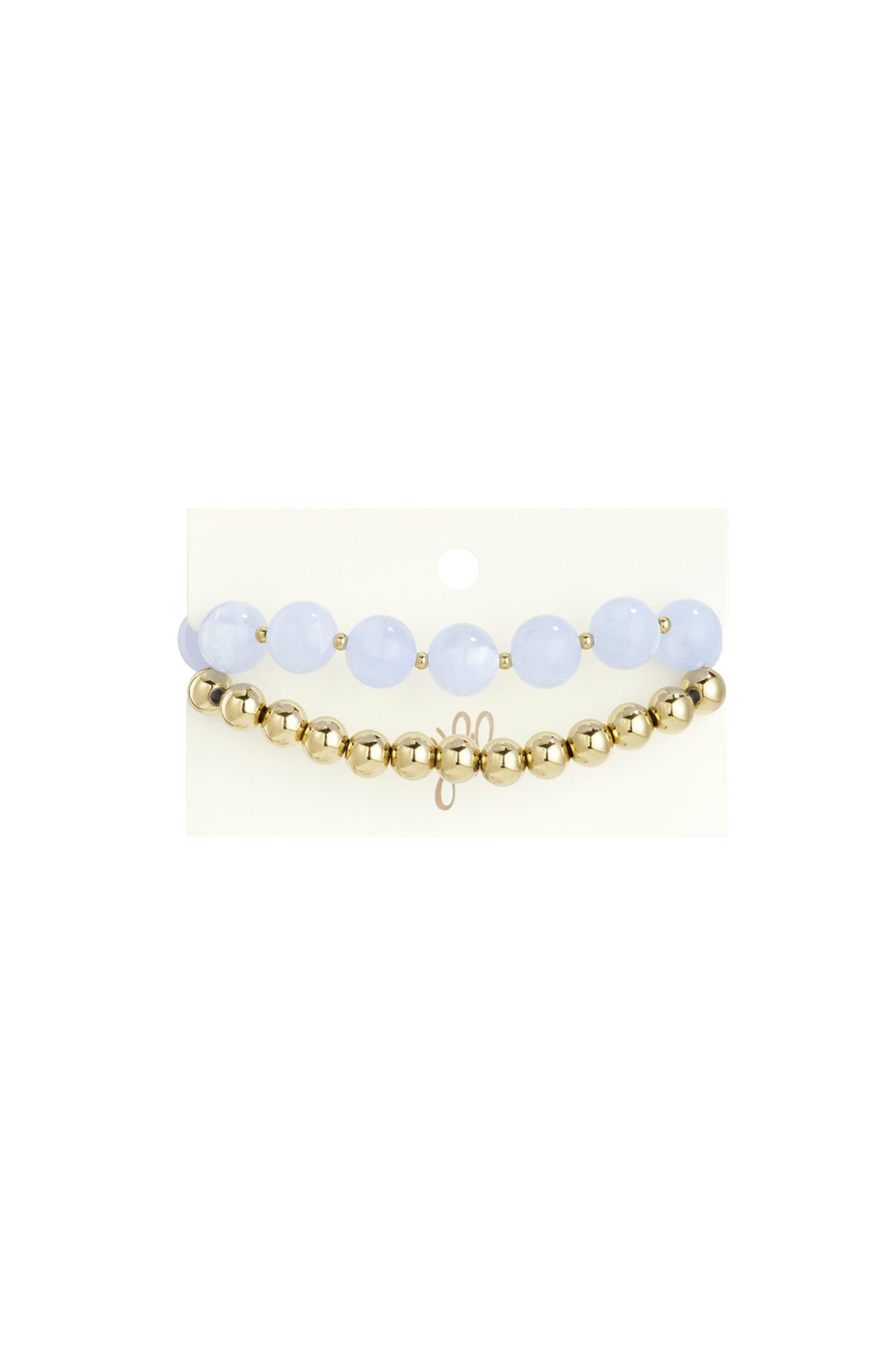 Armbandenset met ronde kralen