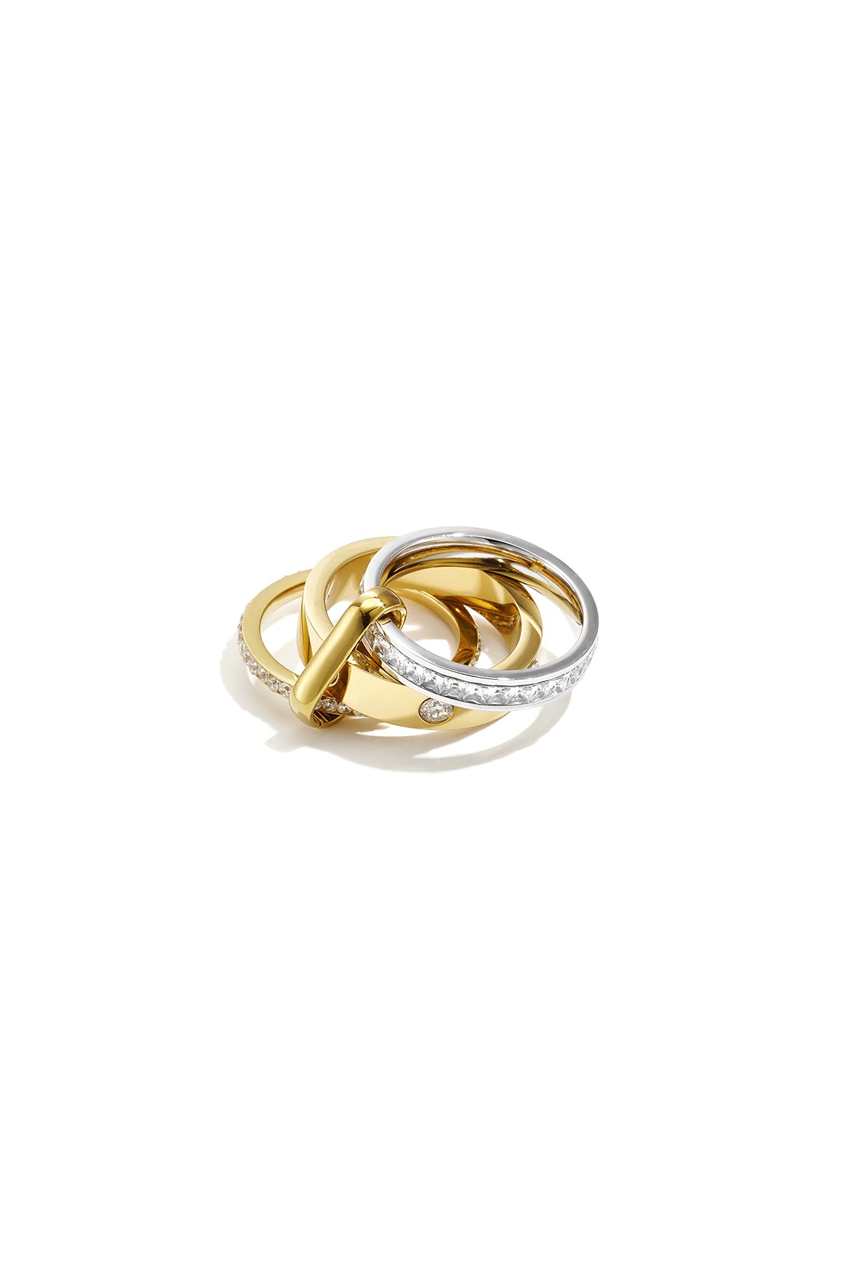 Minimalistische ringen van roestvrij staal, Circle Simple Daily Simple-serie, damessieraden.