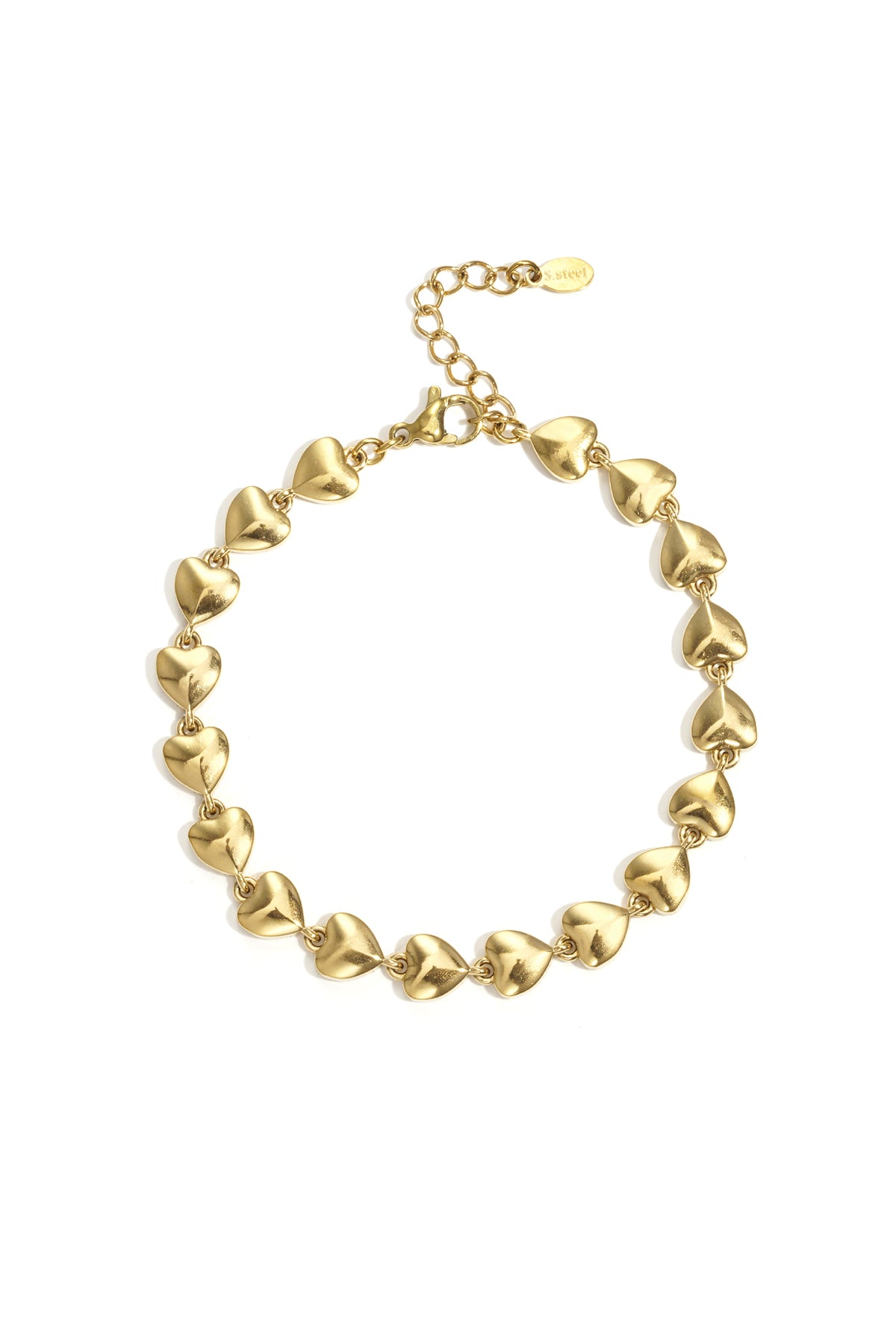 Roestvrijstalen kettingarmbanden Hart Simple Daily Simple Series Damessieraden