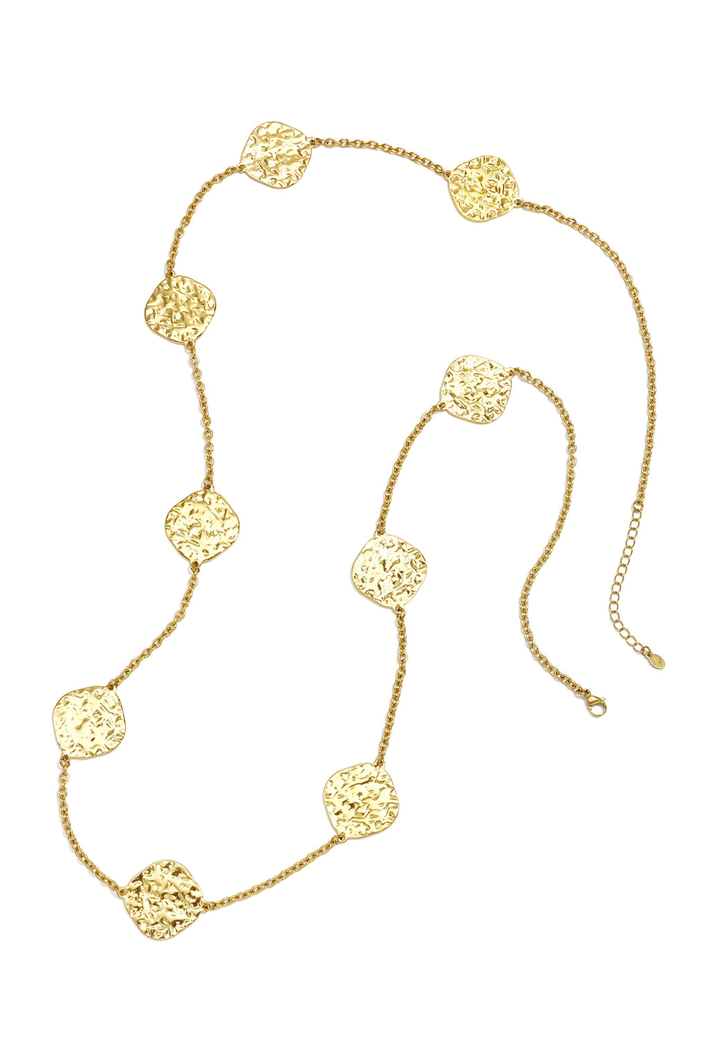 Lange roestvrijstalen kettingen met geometrische vorm, eenvoudige, alledaagse serie, dames sieraden