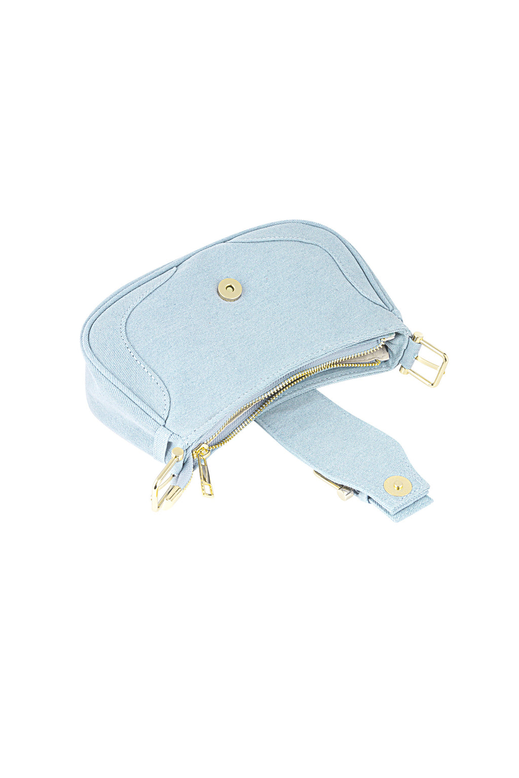 Gekleurde tas met gesp detail