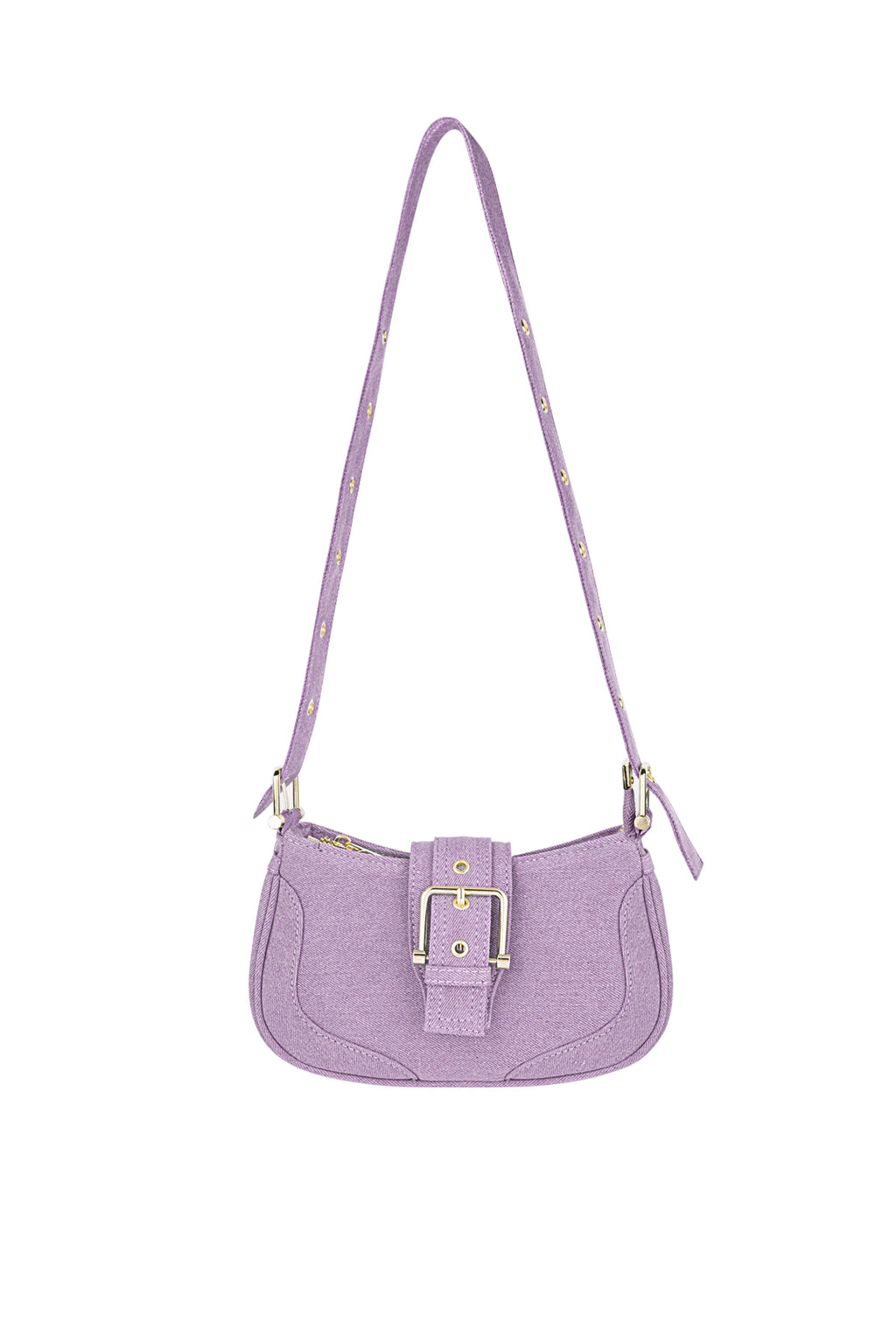 Gekleurde tas met gesp detail