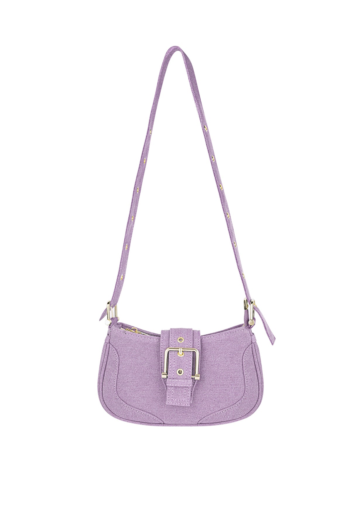 Gekleurde tas met gesp detail