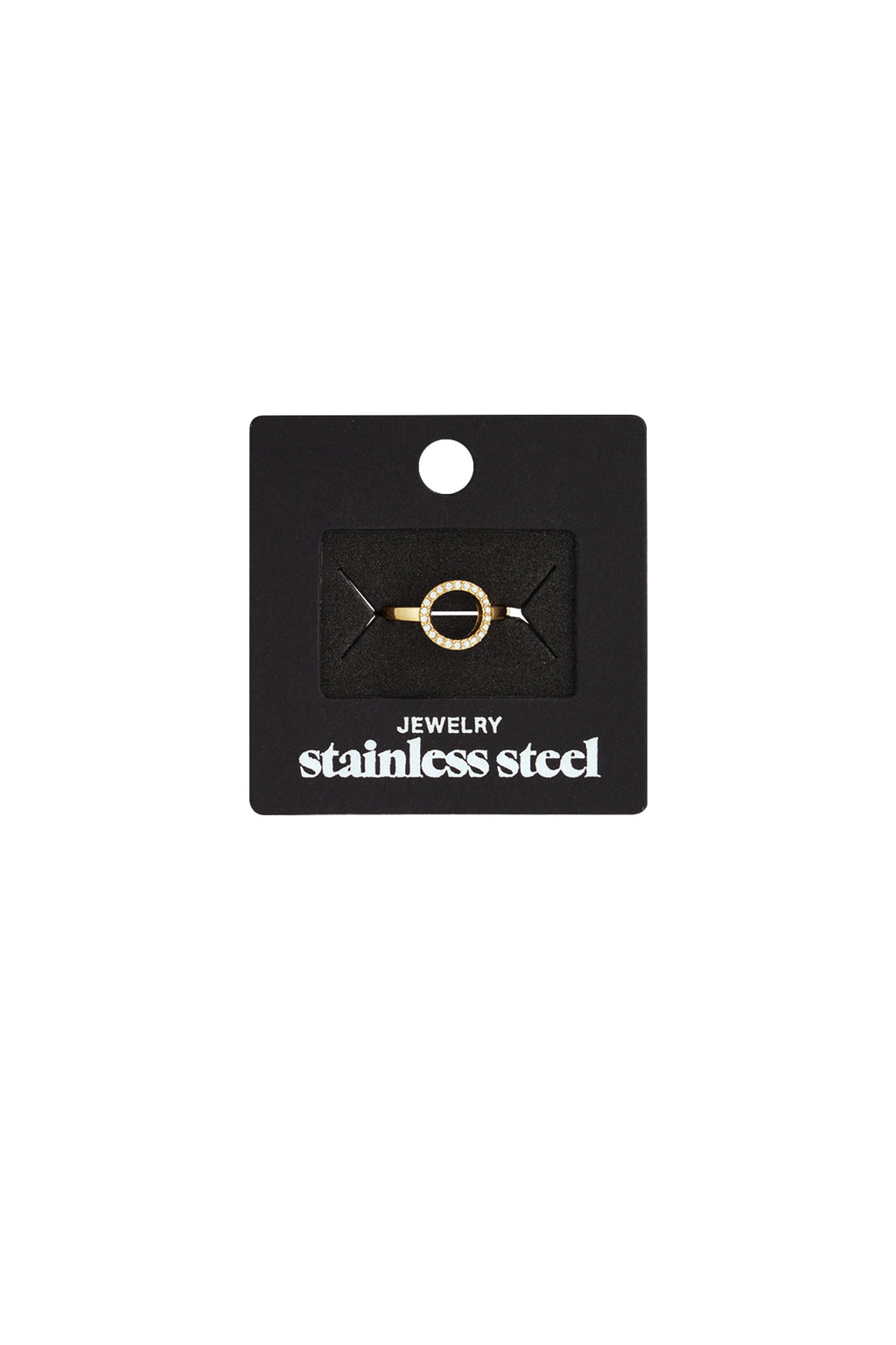 Roestvrijstalen minimalistische ringen cirkel Casual Dagelijks Eenvoudig Serie Dames sieraden