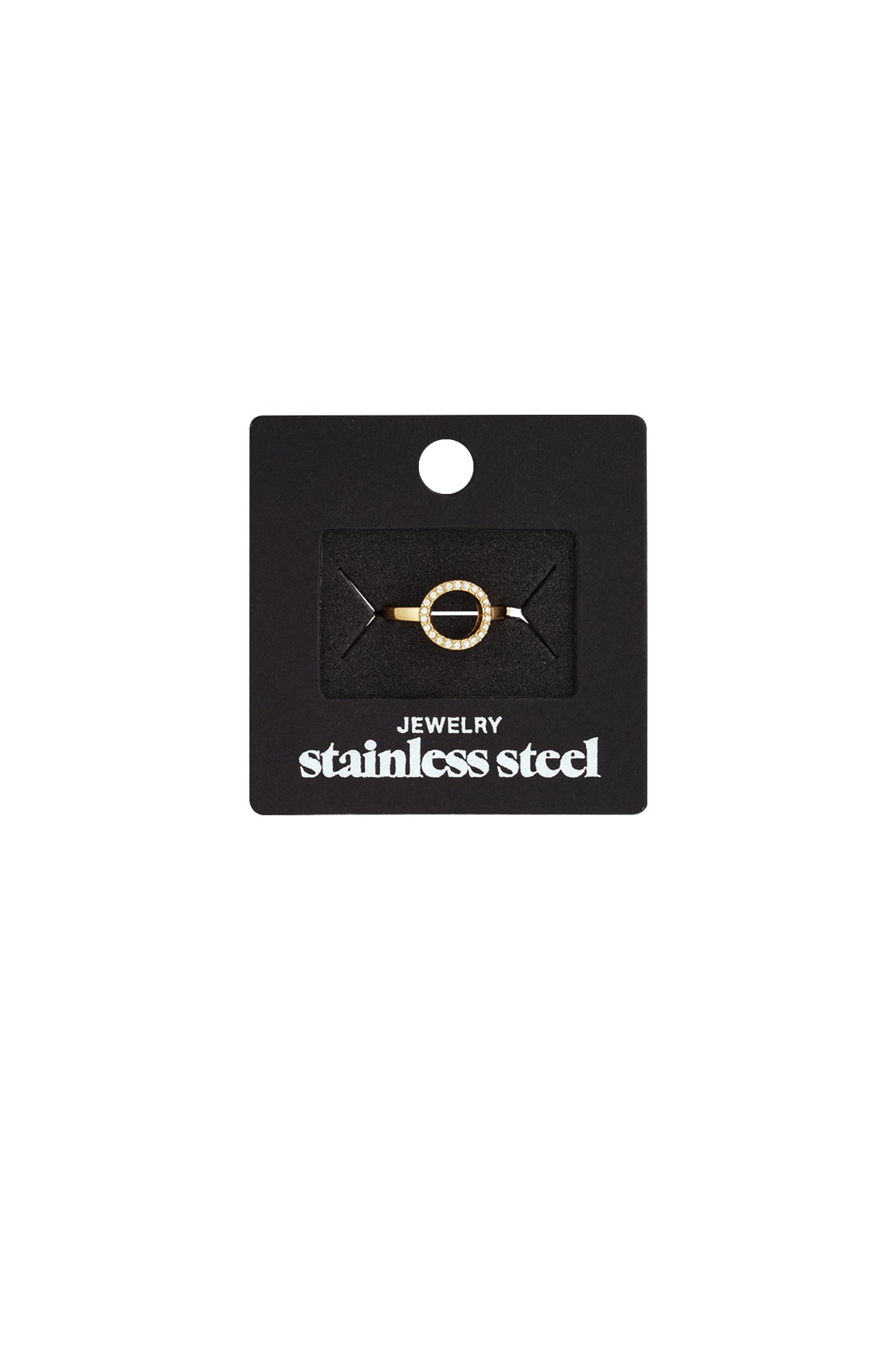 Roestvrijstalen minimalistische ringen cirkel Casual Dagelijks Eenvoudig Serie Dames sieraden