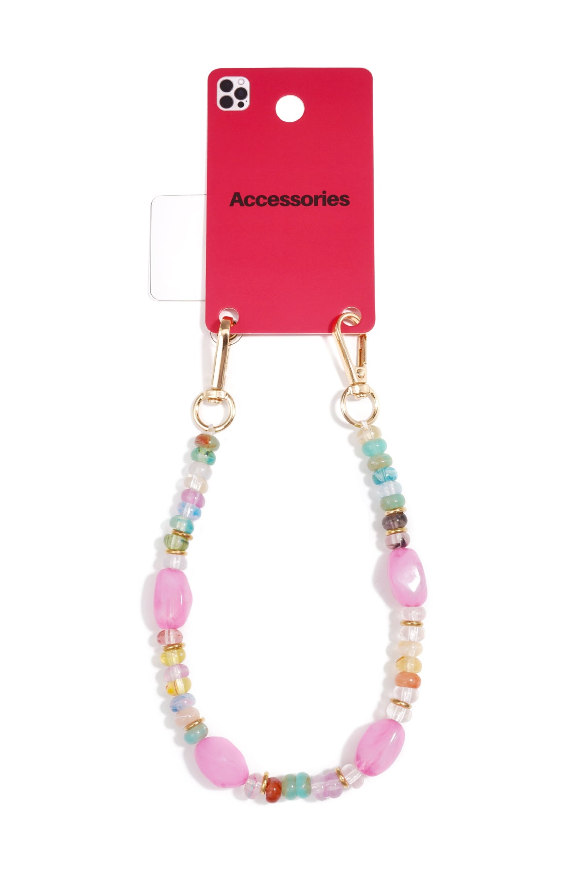 Telefoonketting met kralen, eenvoudige acryl accessoires voor dagelijks gebruik