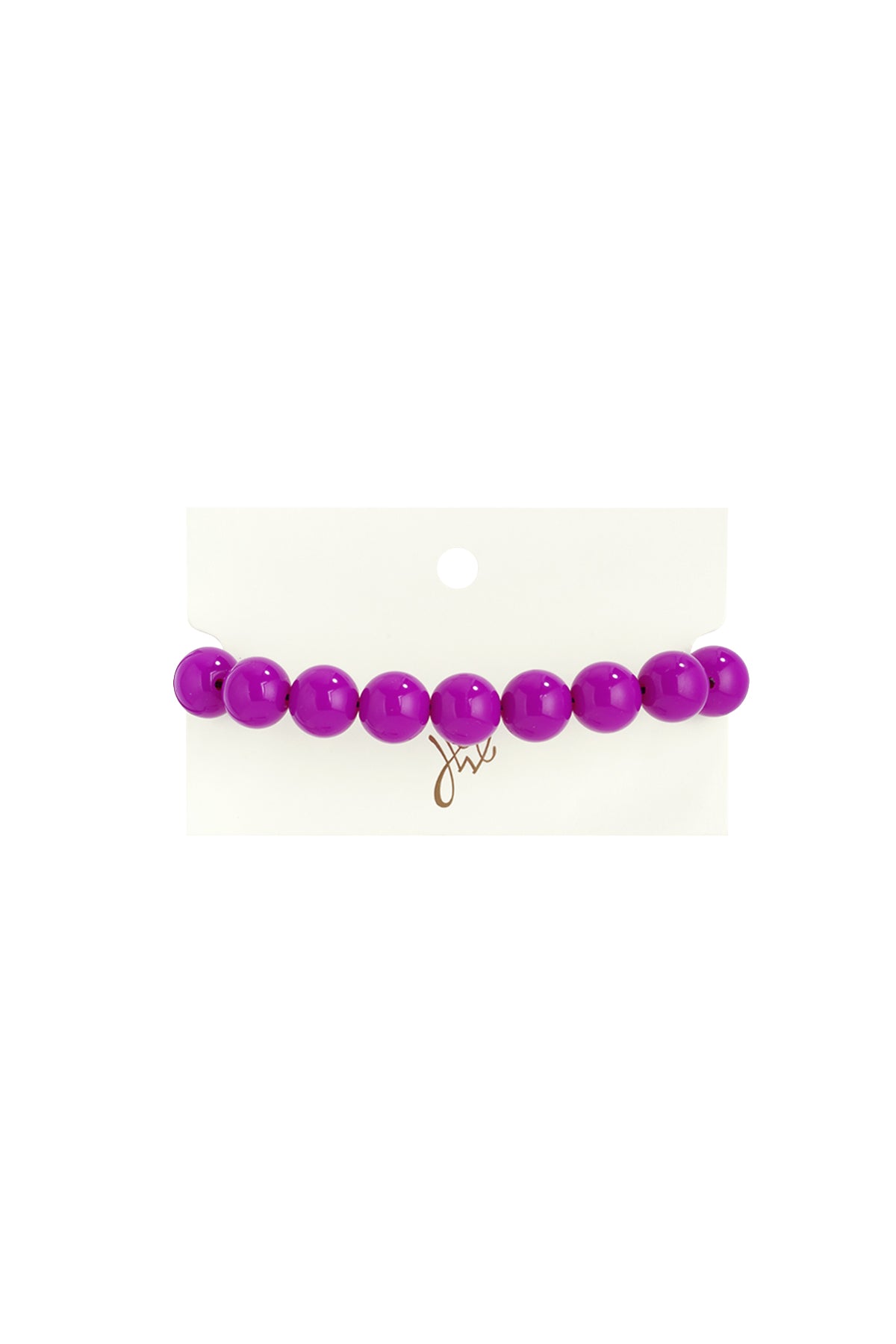 Armband met medium kralen en frontsluiting-12mm
