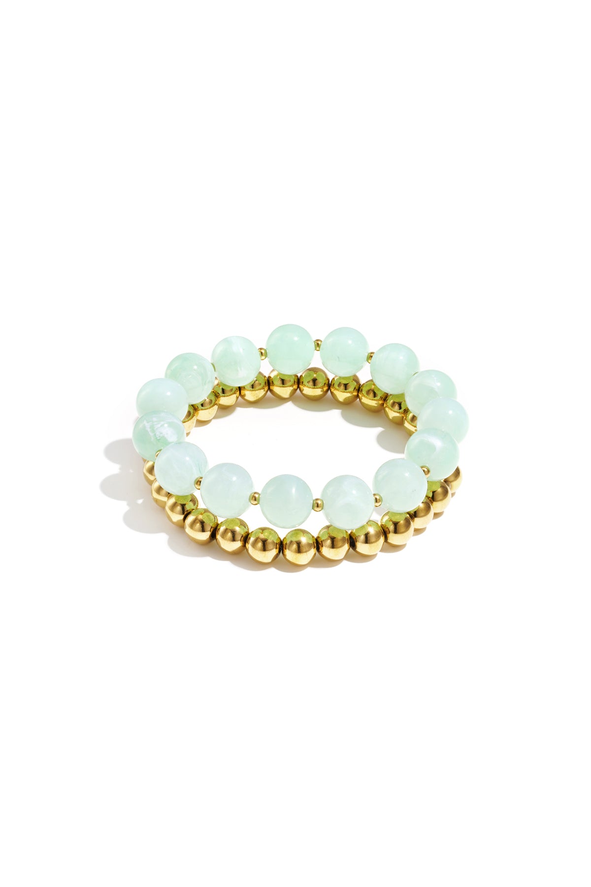 Armbandenset met ronde kralen