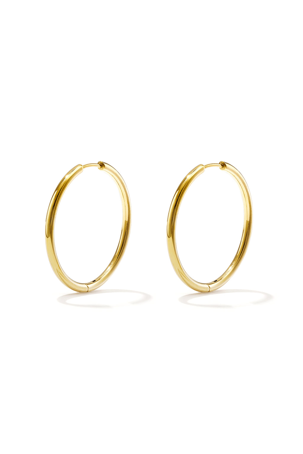 RVS oorbellen hoops klein Goud kleur Stainless Steel