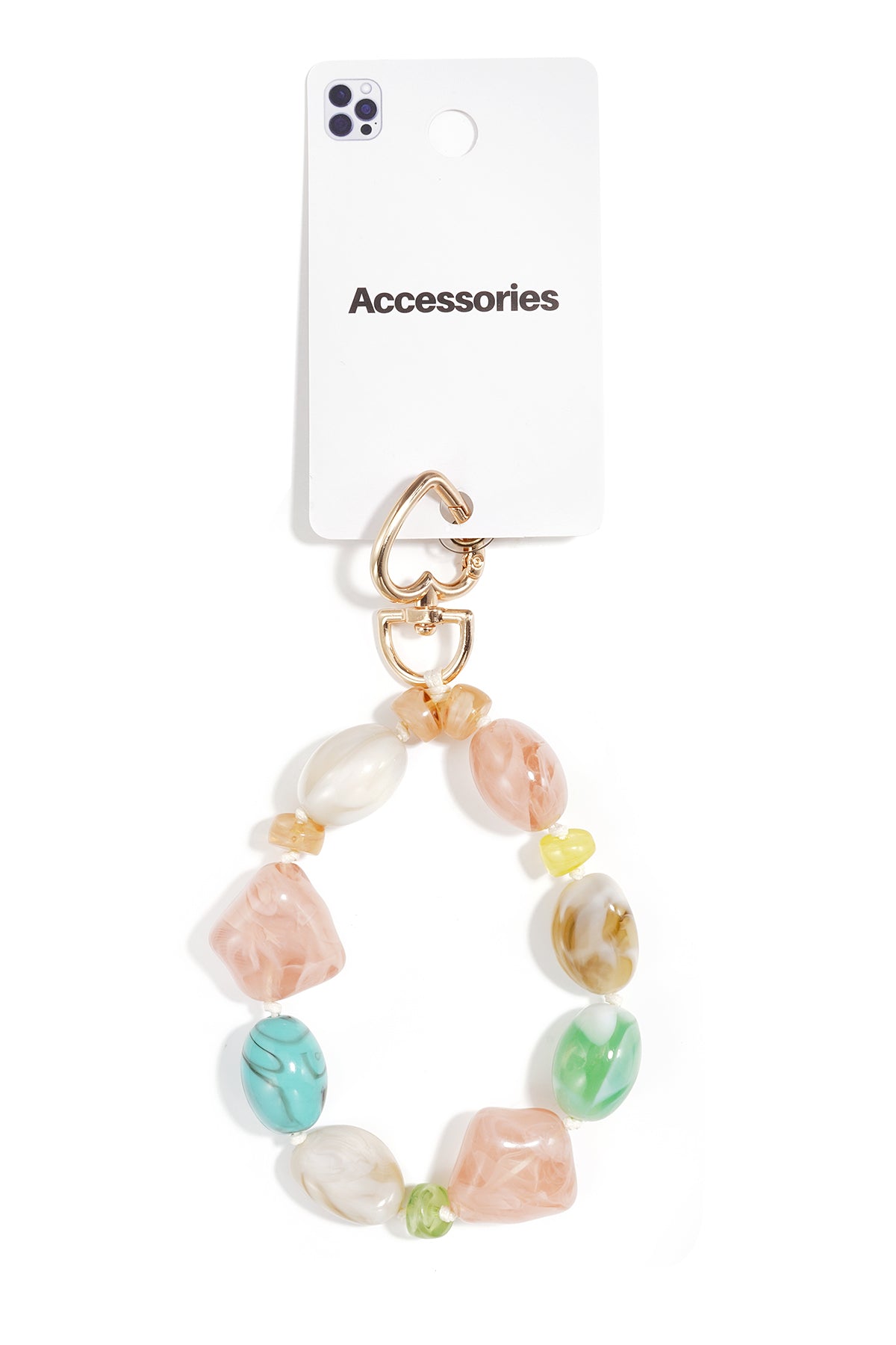 Telefoonketting met kralen, dagelijkse accessoires van acryl