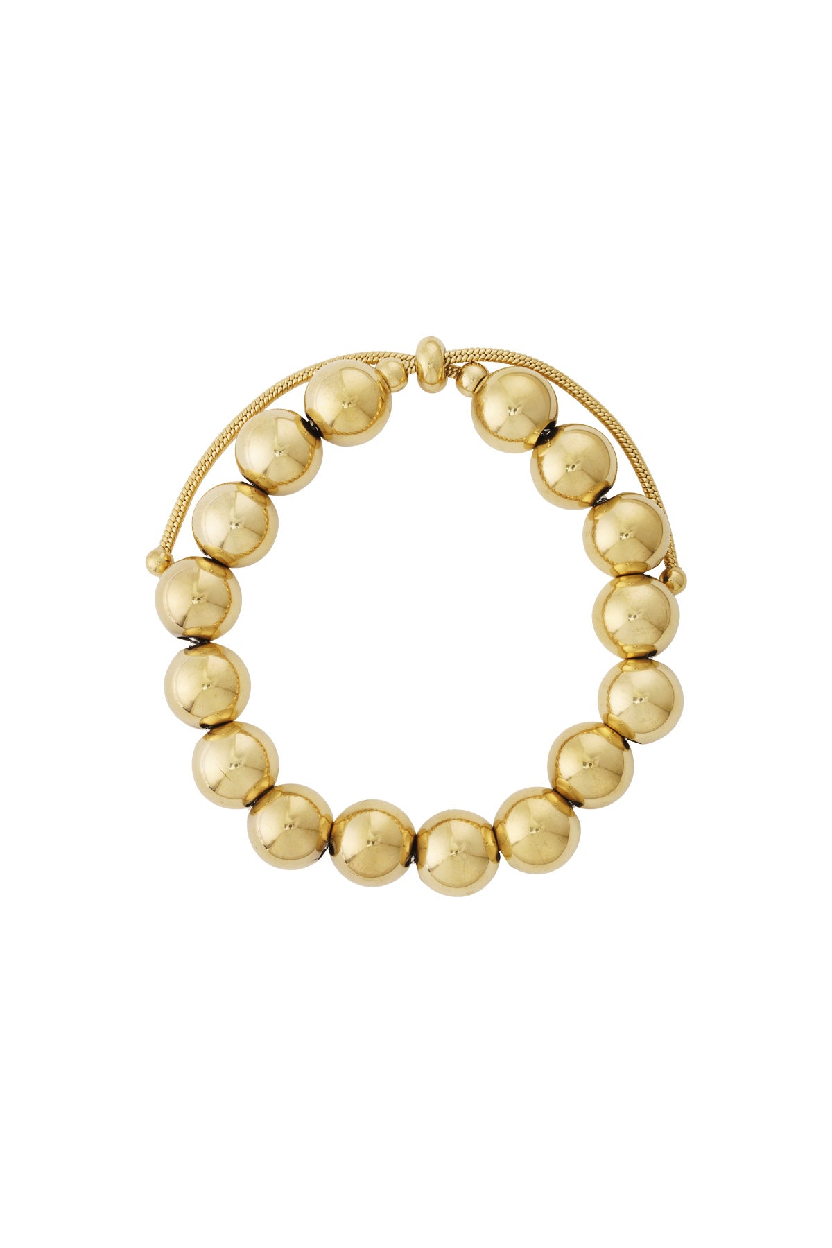 Holle kralen armband-12mm