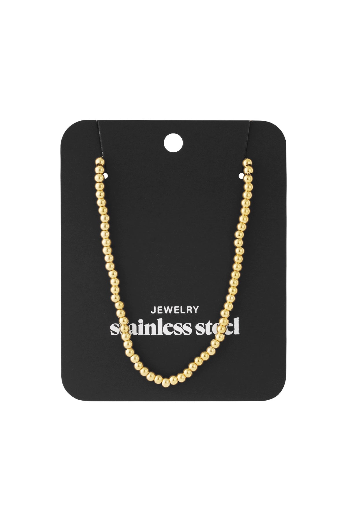 Ketting van massieve kralen - 4 mm