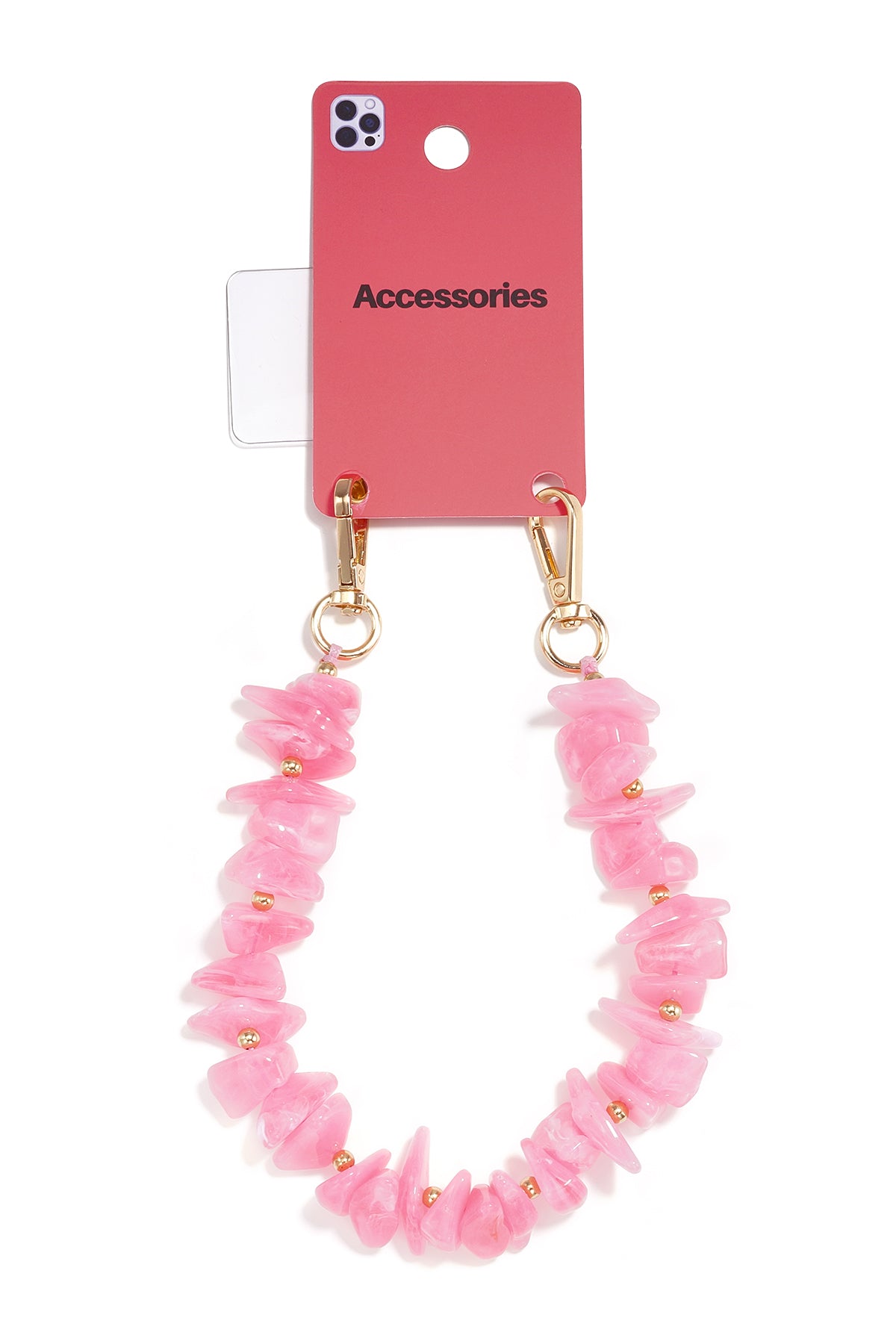 Telefoonketting met kralen, eenvoudige acryl accessoires voor dagelijks gebruik