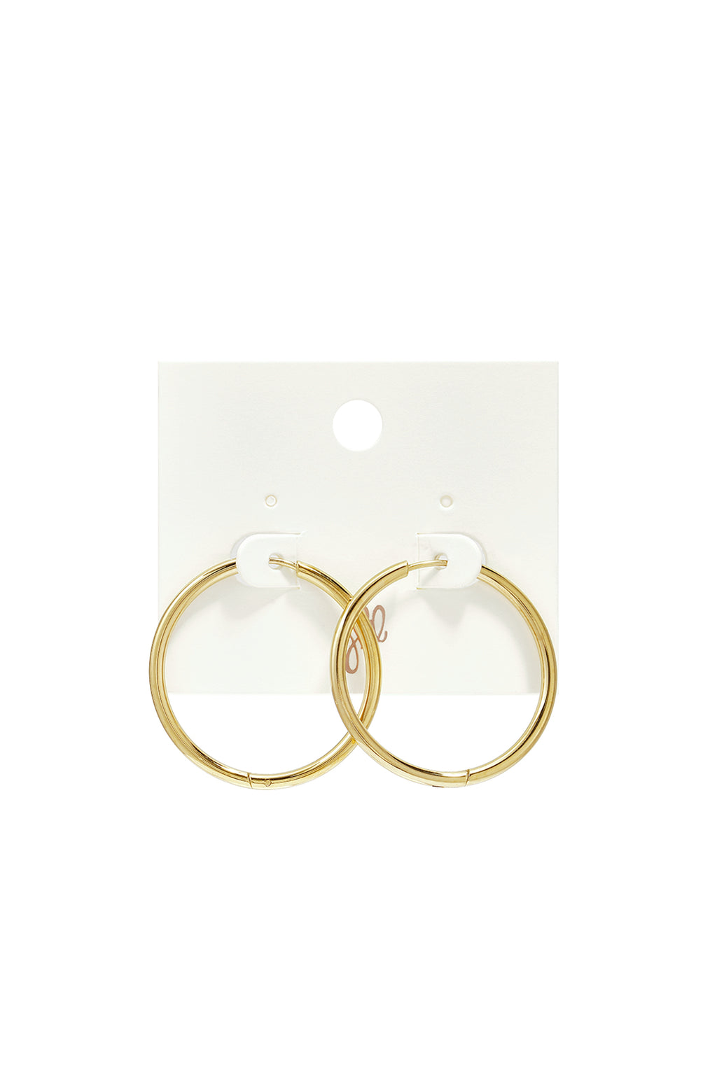 RVS oorbellen hoops klein Goud kleur Stainless Steel