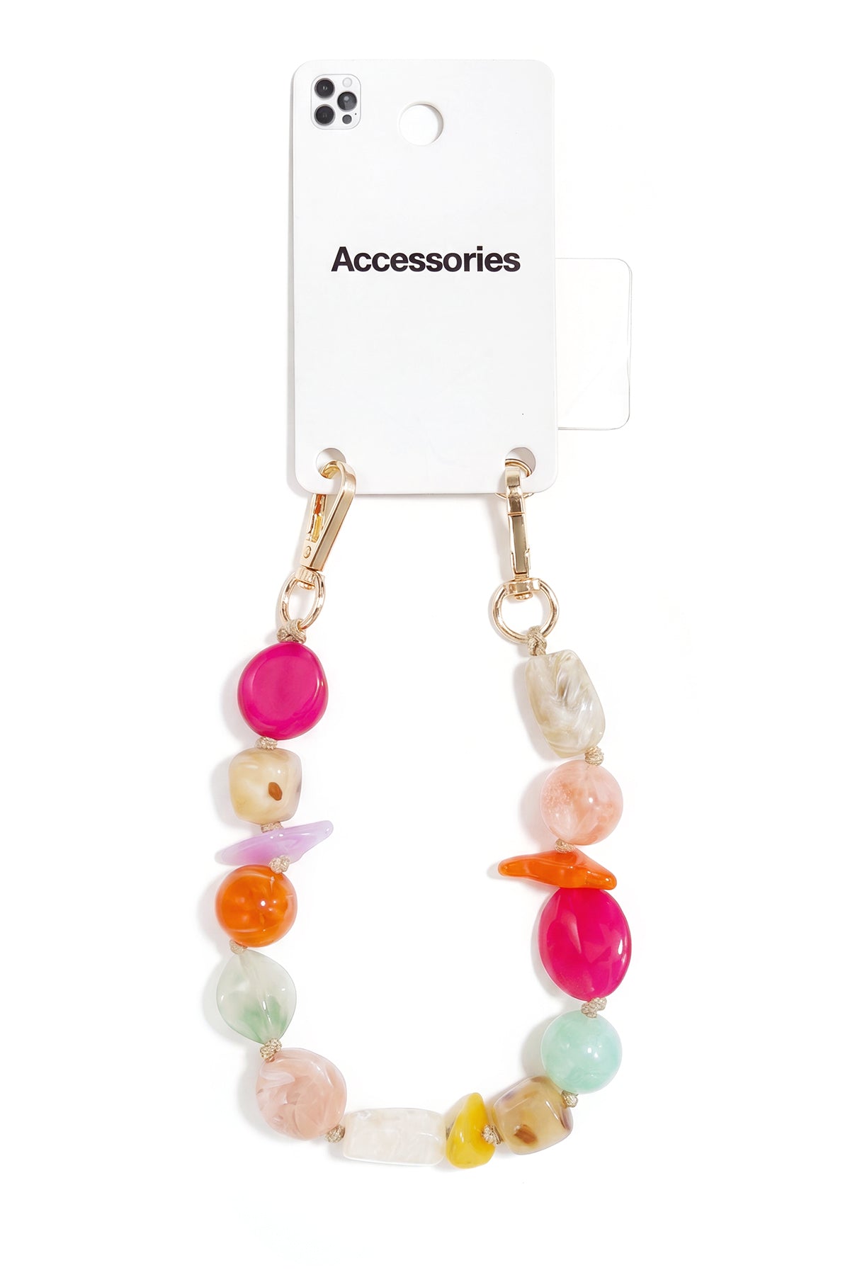 Telefoonketting met kralen, dagelijkse accessoires van acryl